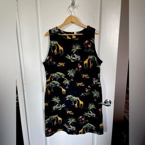 Old Navy safari print stretch sheath dress